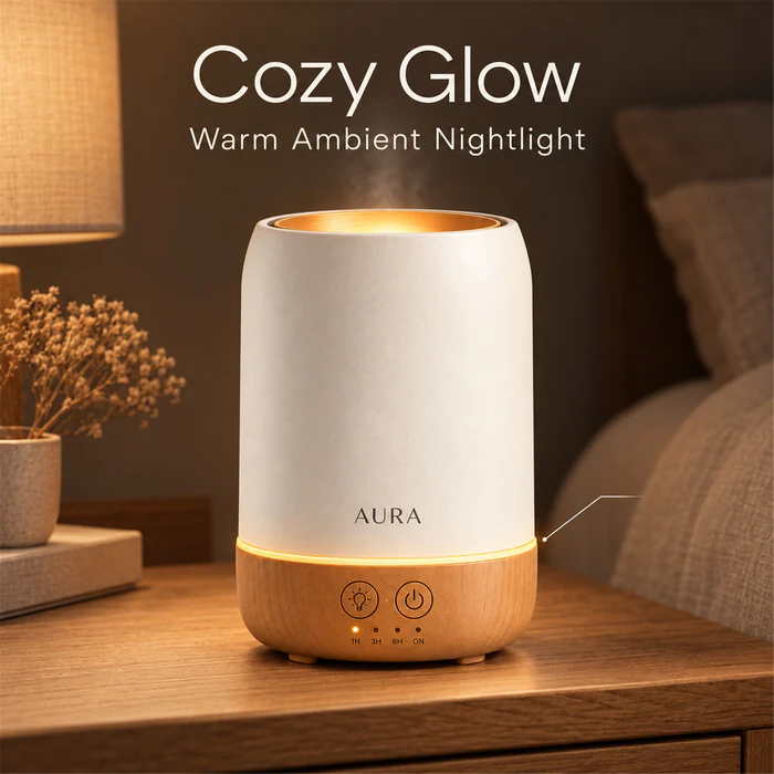 AURA 香薰机 L03:暖光氛围,完整作品